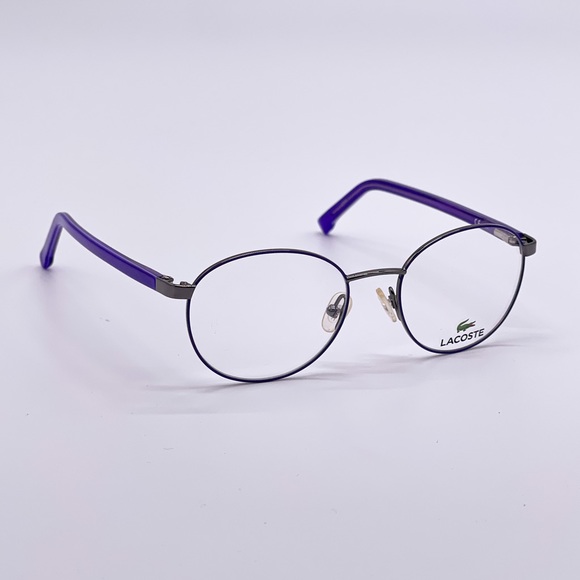 NEW LACOSTE KID’S EYEGLASSES L3104 035 PURPLE ROUND KID’S EYEWEAR LACOSTE - Picture 5 of 9